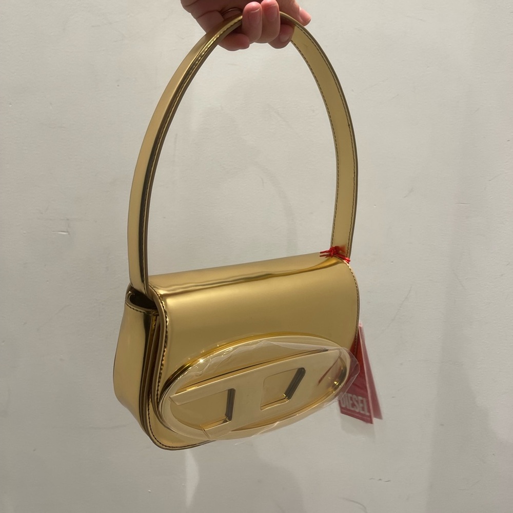 Gold Diesel Bag